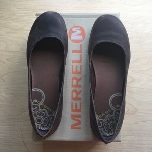 Merrell Avesso Brown Leather Flats 8
